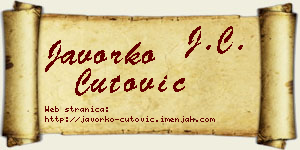 Javorko Čutović vizit kartica